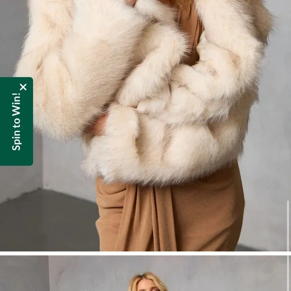 Vici Collection Keep Up with Me Faux Fur Coat size M never worn! - Picture 5 of 5